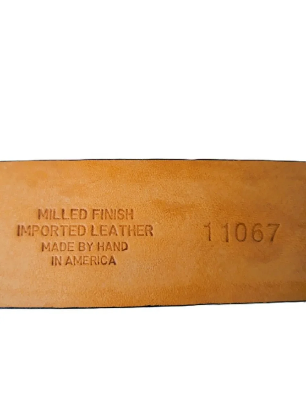 Martin Dingman Milled Leather Belt Brown 32 Handmade Minimalist